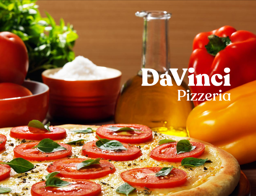 DaVinci Pizzeria — identidade visual